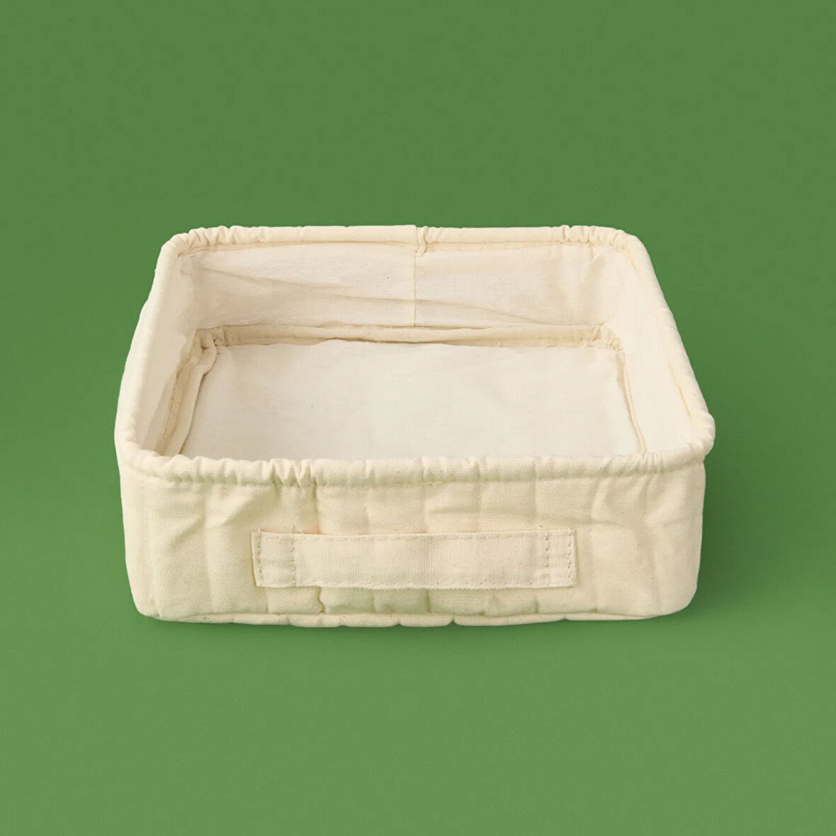 Living Kare Düzenleyici Sepet - Krem - 24x24x8 cm