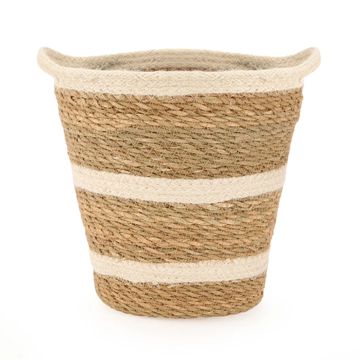 Hasır Sepet - Asorti - 22x21x25 cm