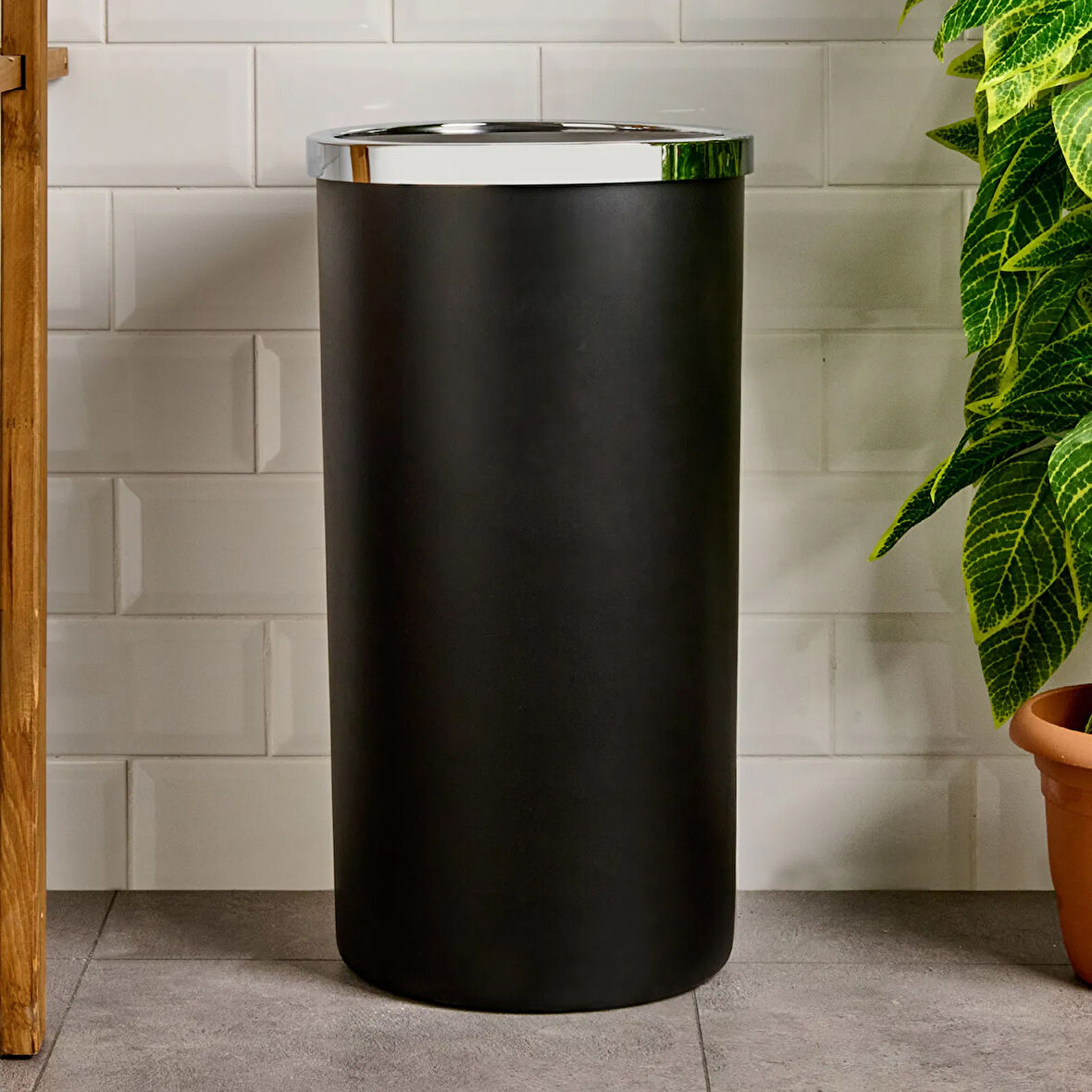 Lenox Çöp Kovası - Siyah - 35 lt