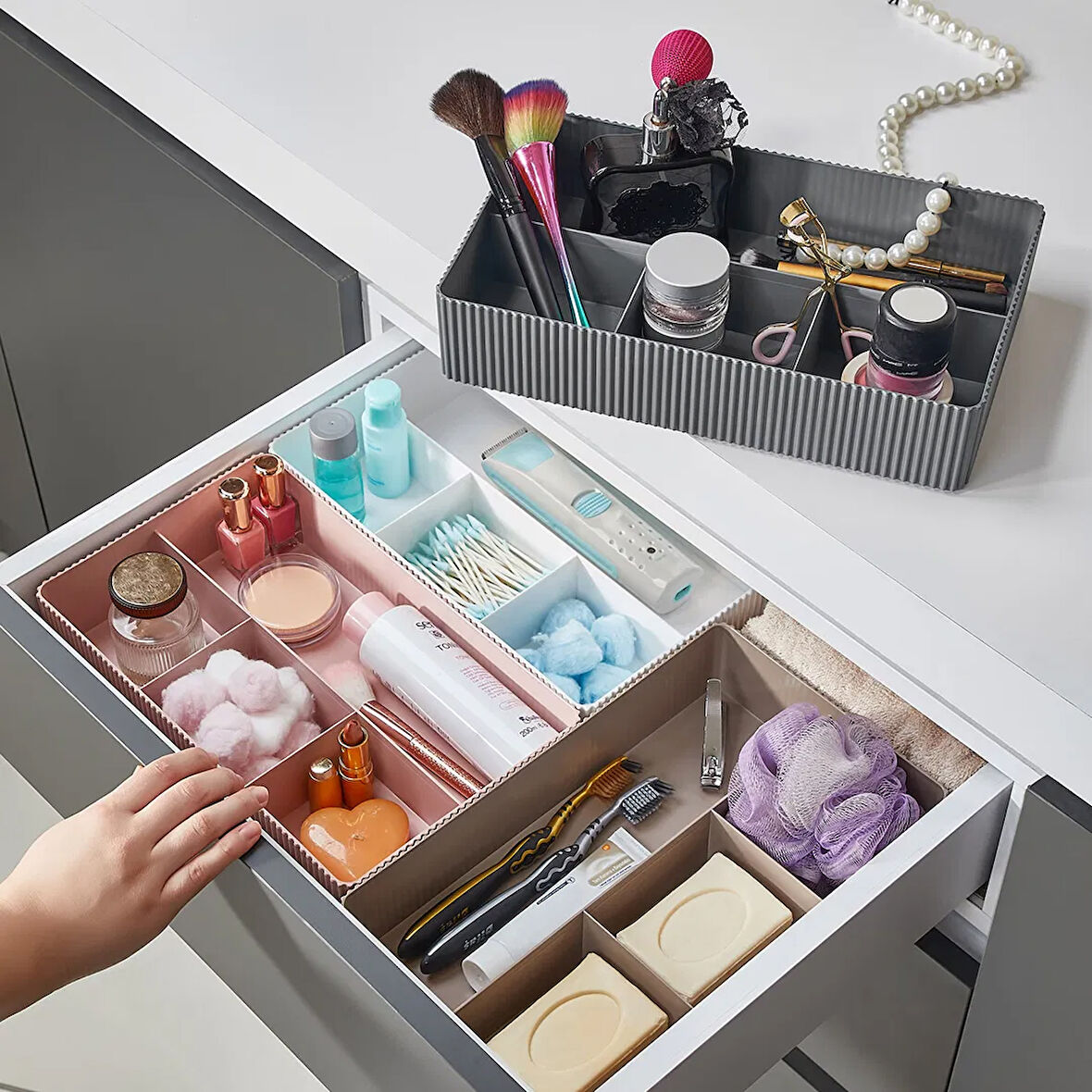 Lova 4 Bölmeli Organizer Kutu - Asorti