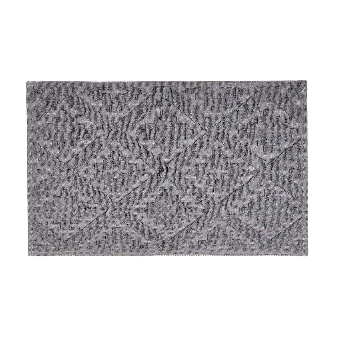 Soft Nil 2'li Banyo Paspası - Gri - 60x100 cm + 50x60 cm
