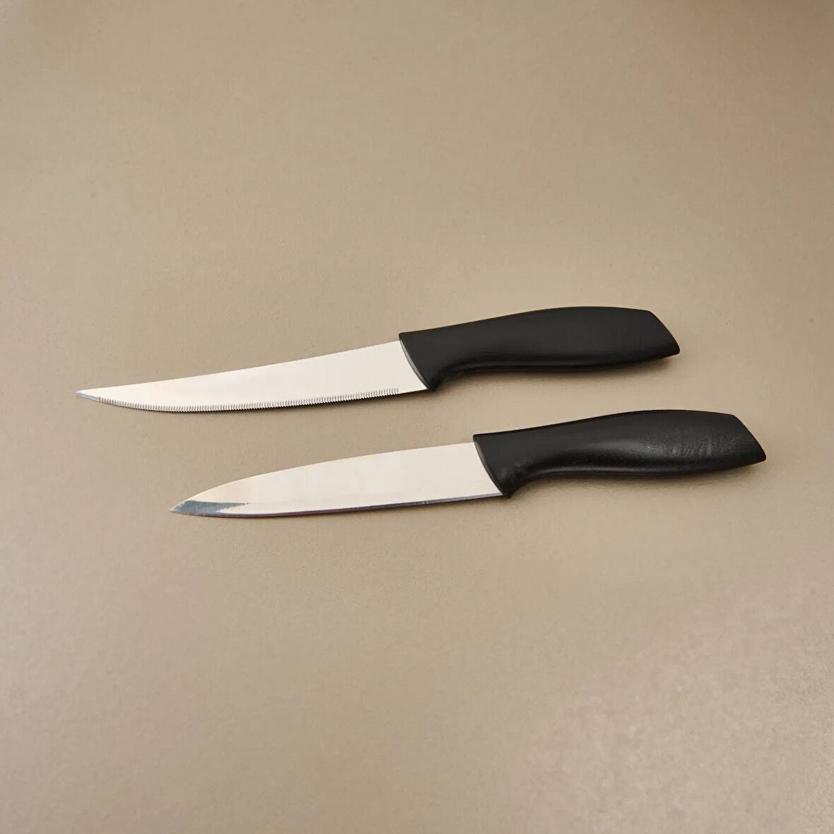 Kitchen Vakumlu 2'li Çok Amaçlı Bıçak Seti - Siyah