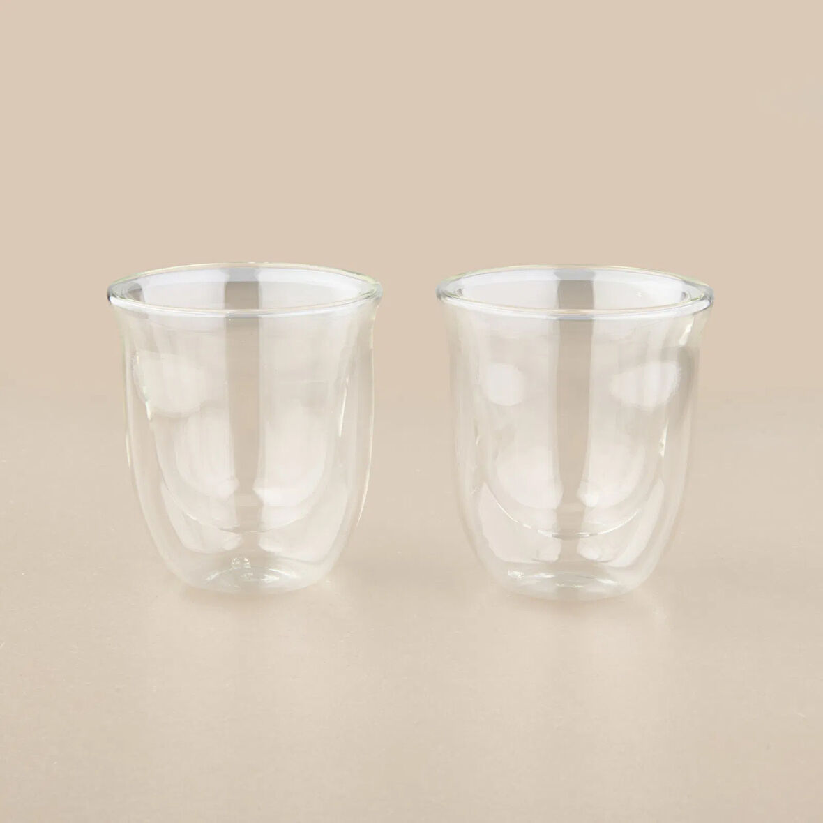 Double Wall 2'li Bardak - Şeffaf - 200 ml