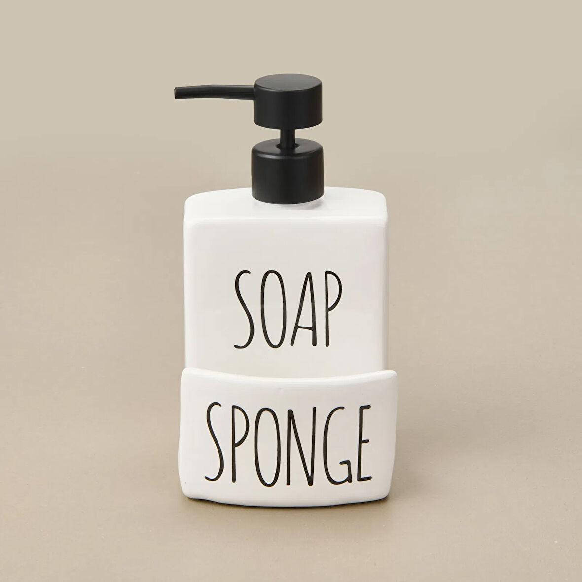 Soap Sıvı Sabunluk - Beyaz / Siyah