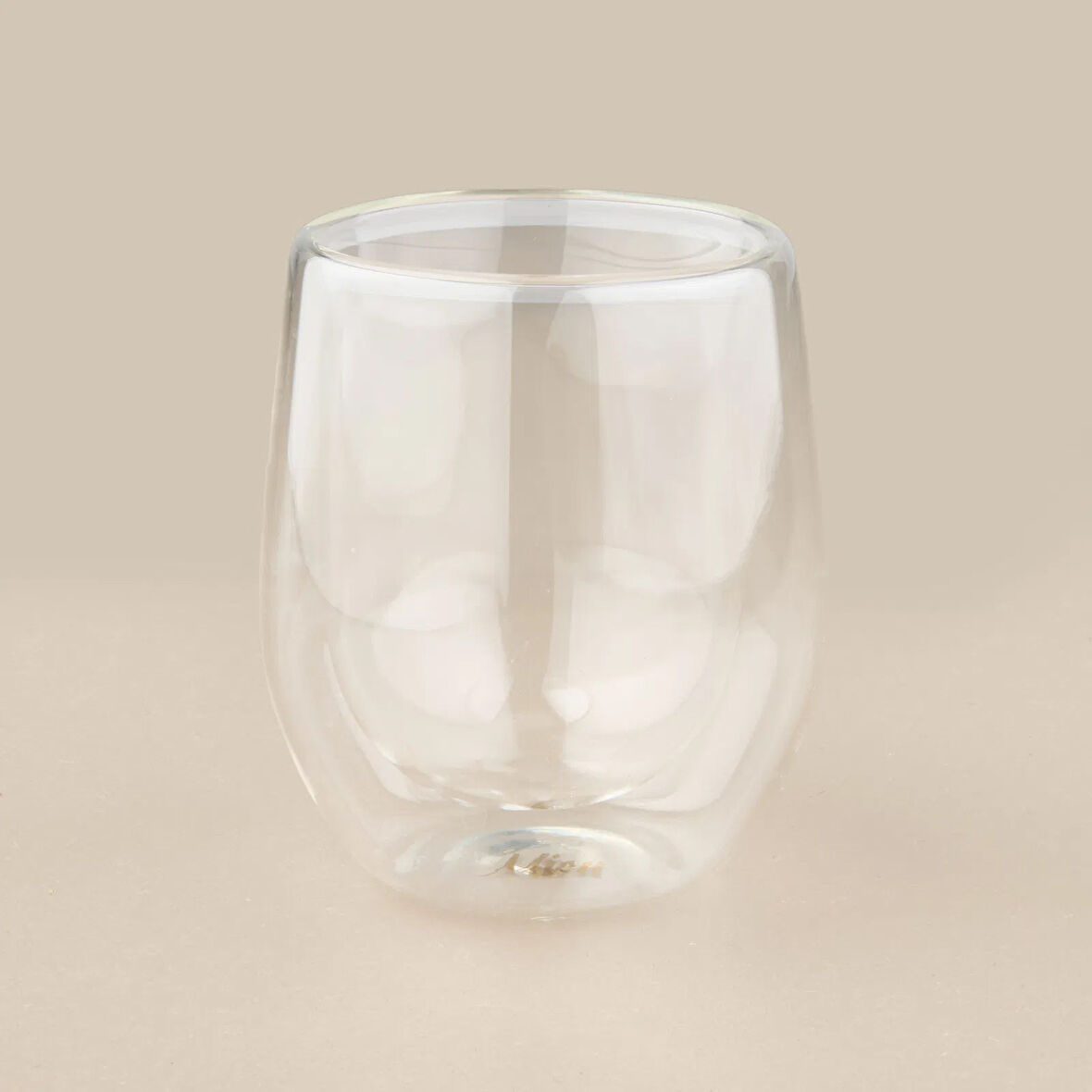 Çift Cidarlı Bardak - Şeffaf - 250 ml