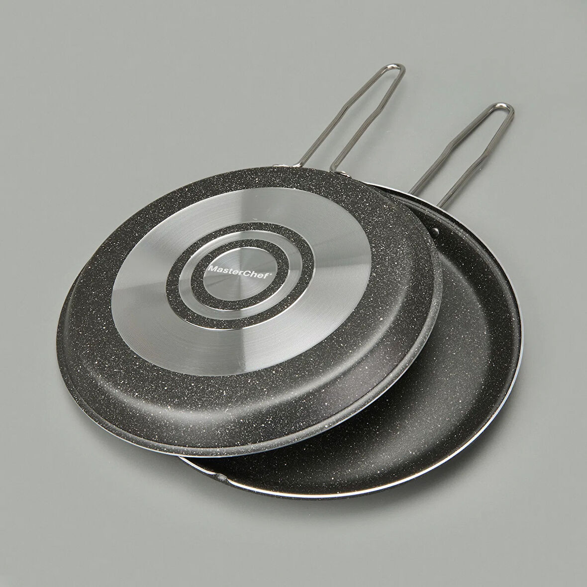 İkiz Balık Tavası - Siyah - 32 cm