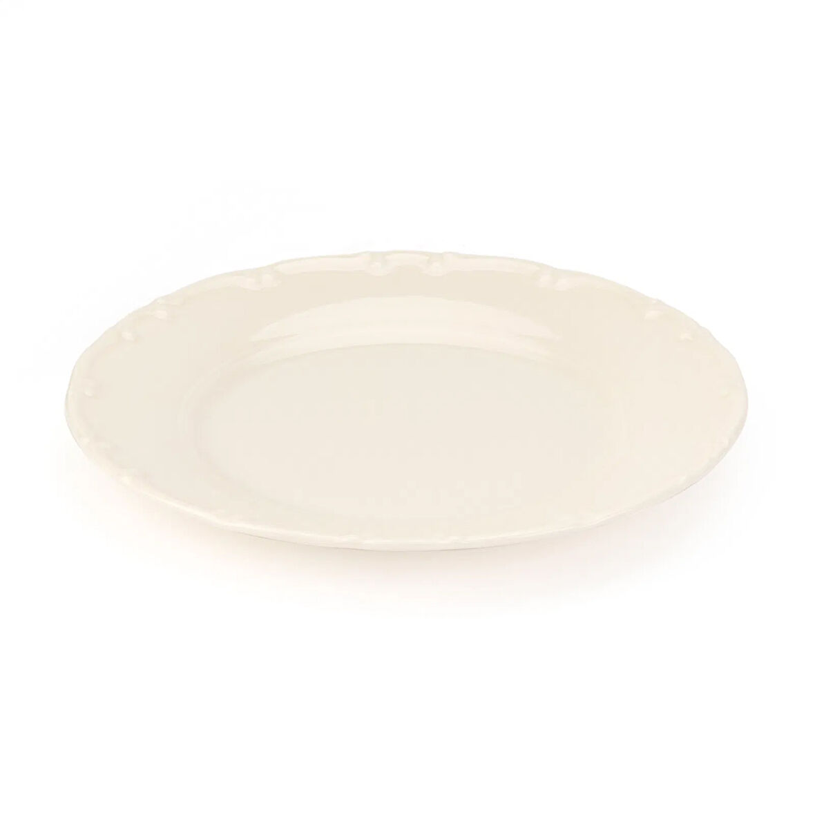 Porselen Liana Pasta Tabağı - Krem - 19 cm