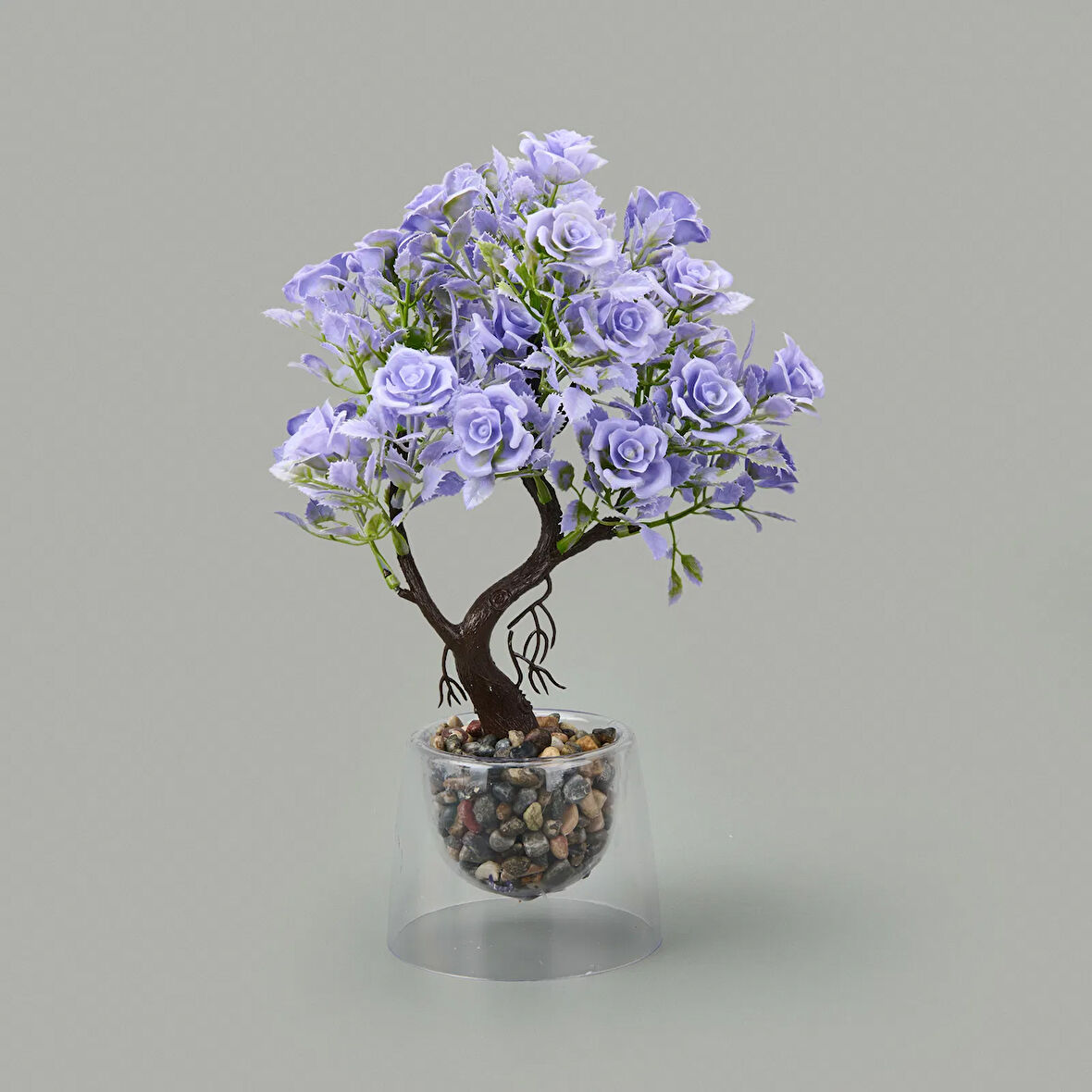 Dekor Yapay Gül Ağacı - Asorti - 26x20 cm