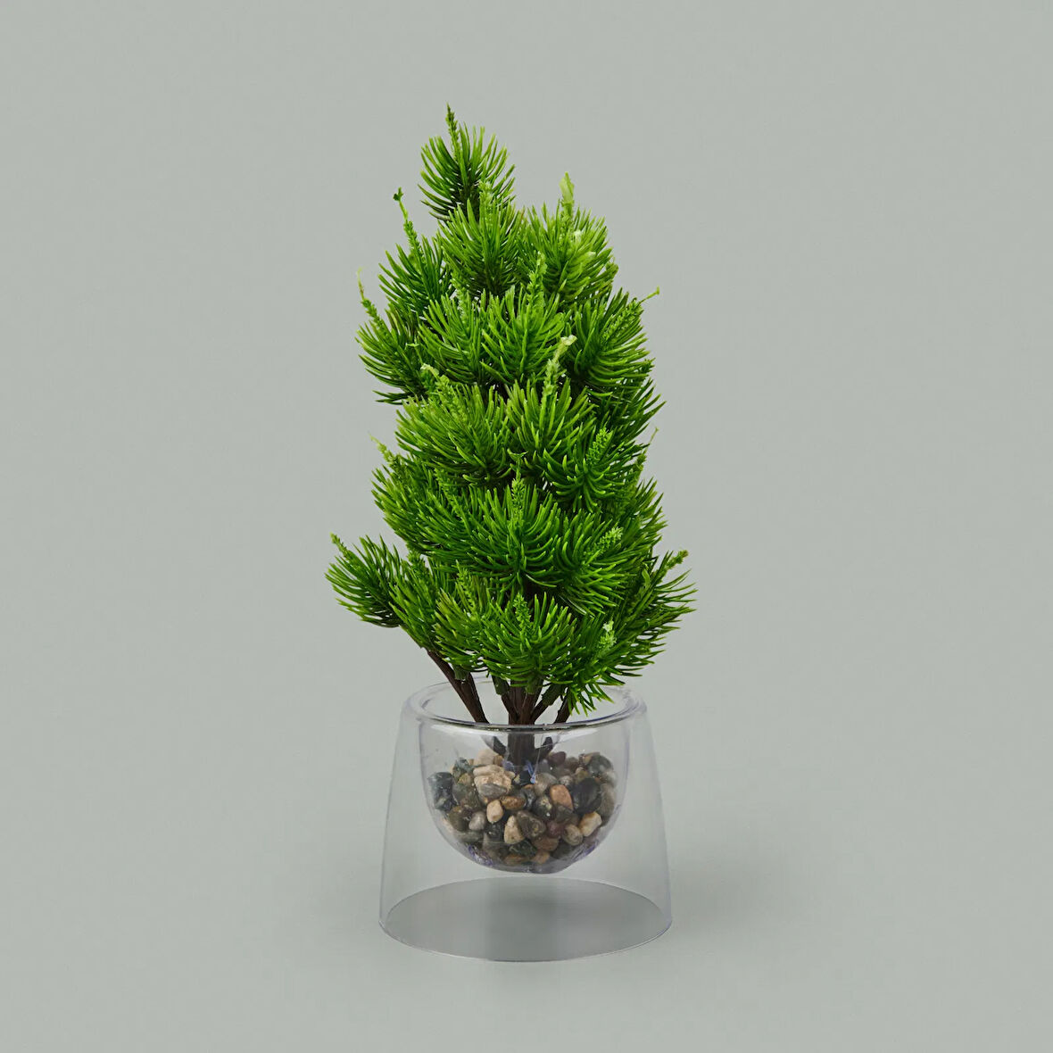 Dekor Yapay Çam Ağacı - Asorti - 26x15 cm