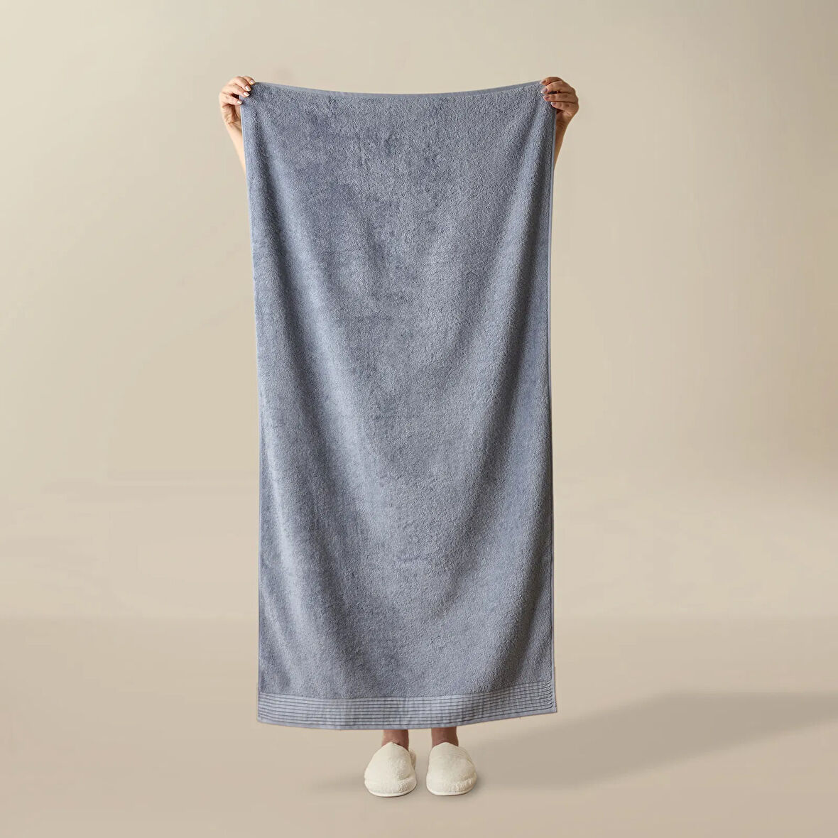 Soft Premium Banyo Havlusu - Mavi - 70x140 cm