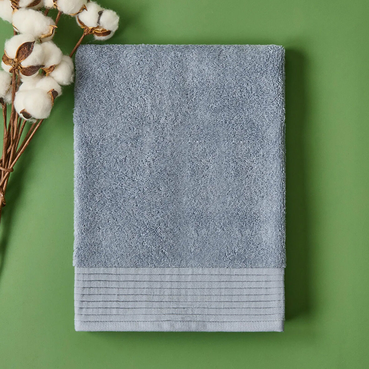 Soft Premium Yüz Havlusu - Mavi - 50x90 cm