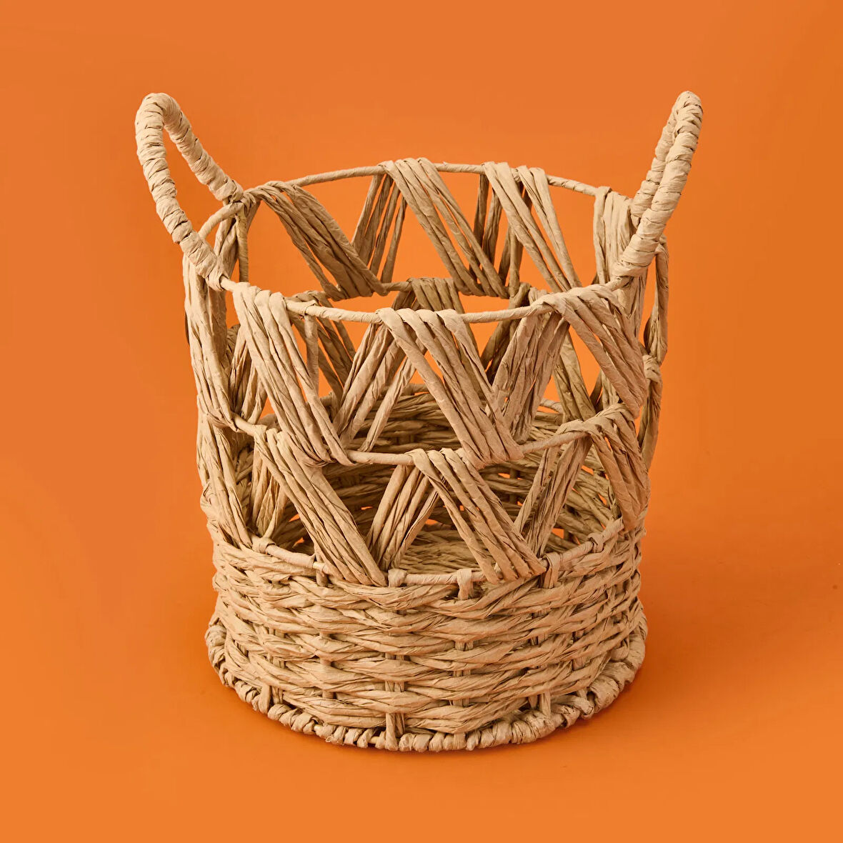 Living Granny Summer Çok Amaçlı Dekoratif Sepet - Bej - 25x25 cm