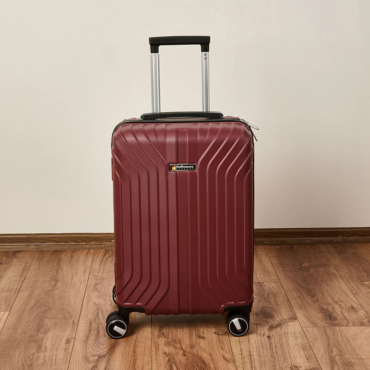 Vertical Line Kabin Boy ABS Valiz - Bordo - 57x37x23 cm
