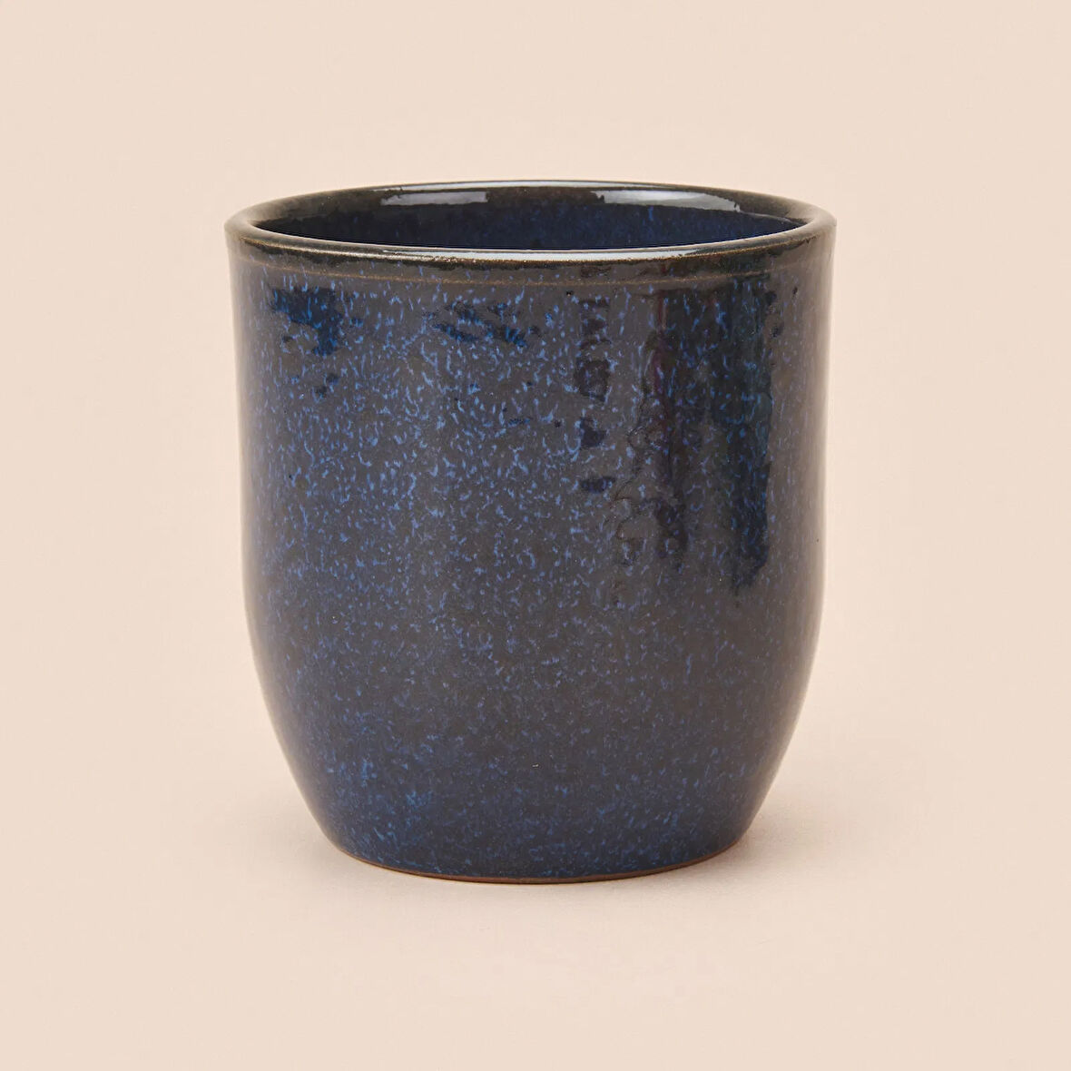 PROFESSIONAL Ankara Reaktif Seramik Saksı - Mavi - 13,5x12,5 cm