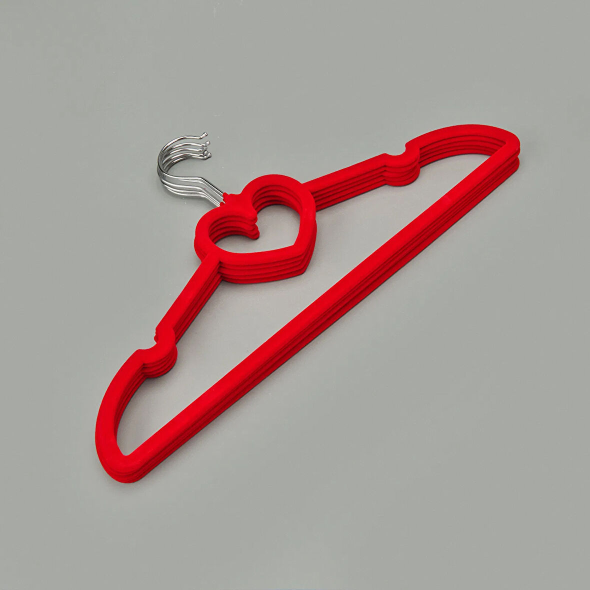 5'li Kadife Askı - Asorti - 42 cm