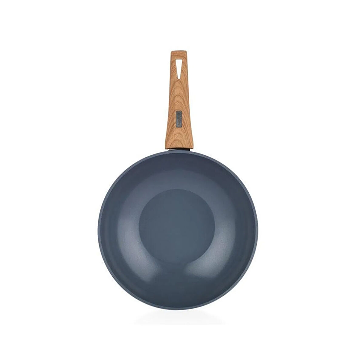 Fiesta Seramik Wok Tava - Siyah / Açık Kahverengi - 28 cm