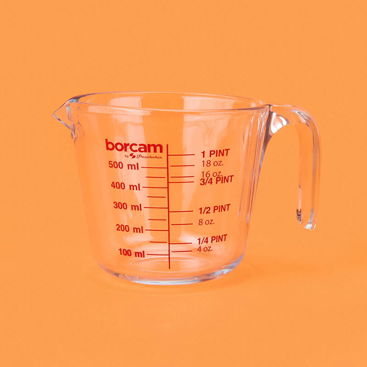 Borcam Ölçü Kabı - Şeffaf - 500 ml