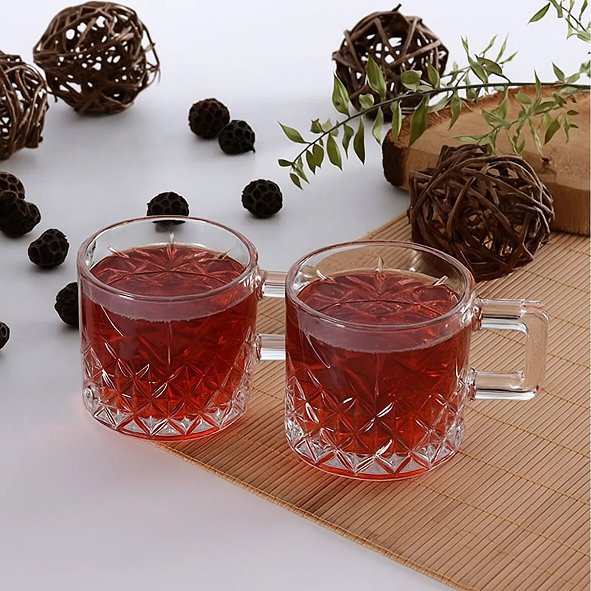 Timeless 2'li Cam Kupa - Şeffaf - 195 ml