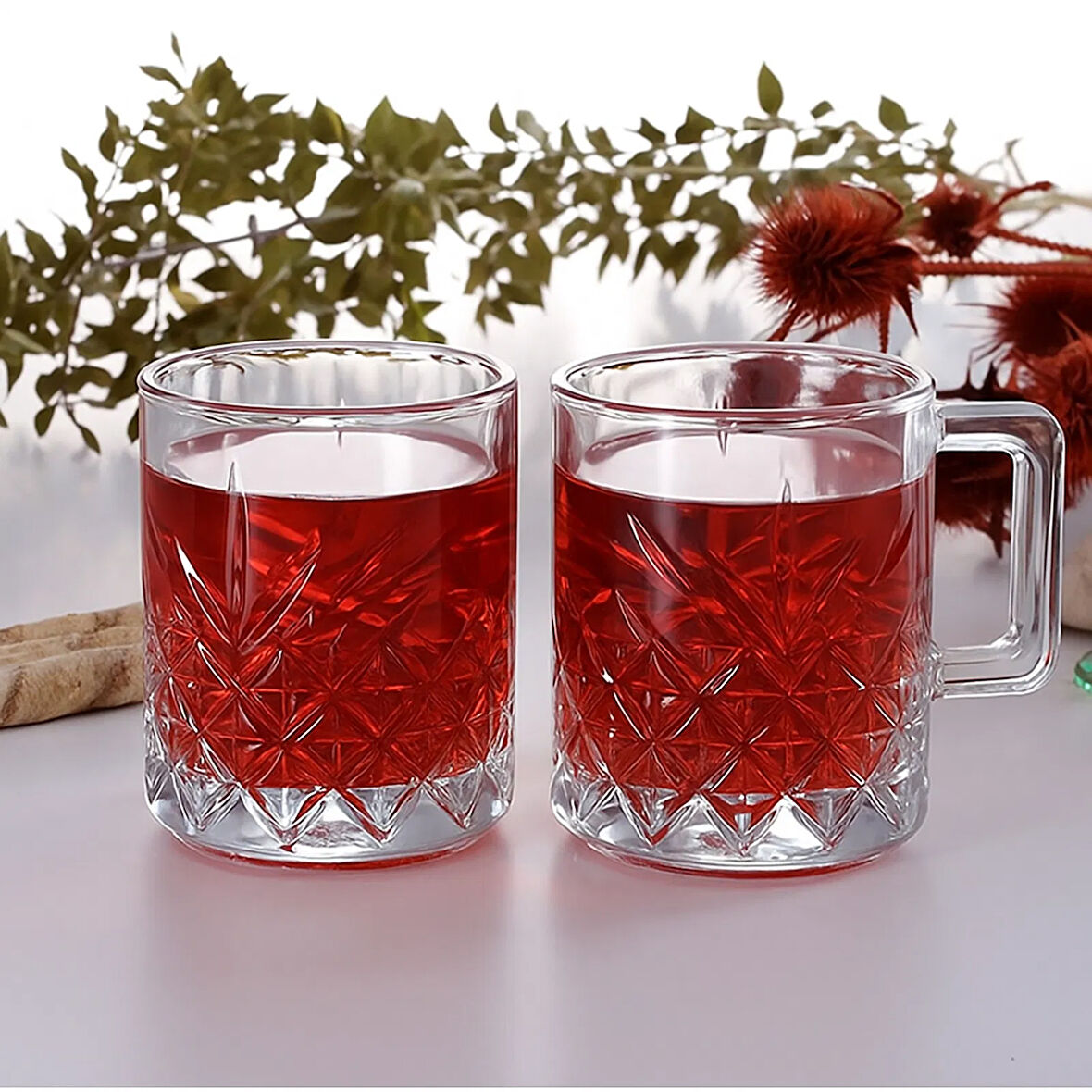 Timeless 2'li Cam Kupa - Şeffaf - 250 ml