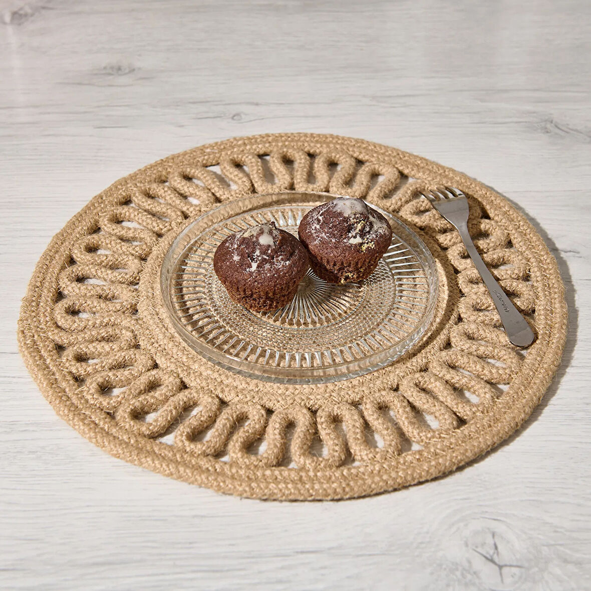 Elena Cam Tabak - Şeffaf - 16 cm