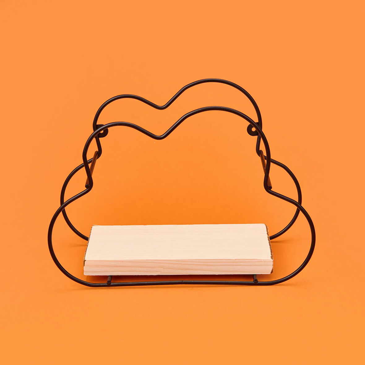 Bulut Dekoratif Raf - Siyah - 19 cm