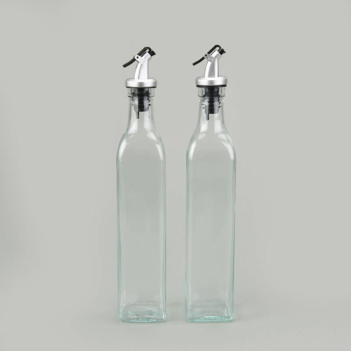 2'li Cam Yağlık Sirkelik - Şeffaf - 500 ml
