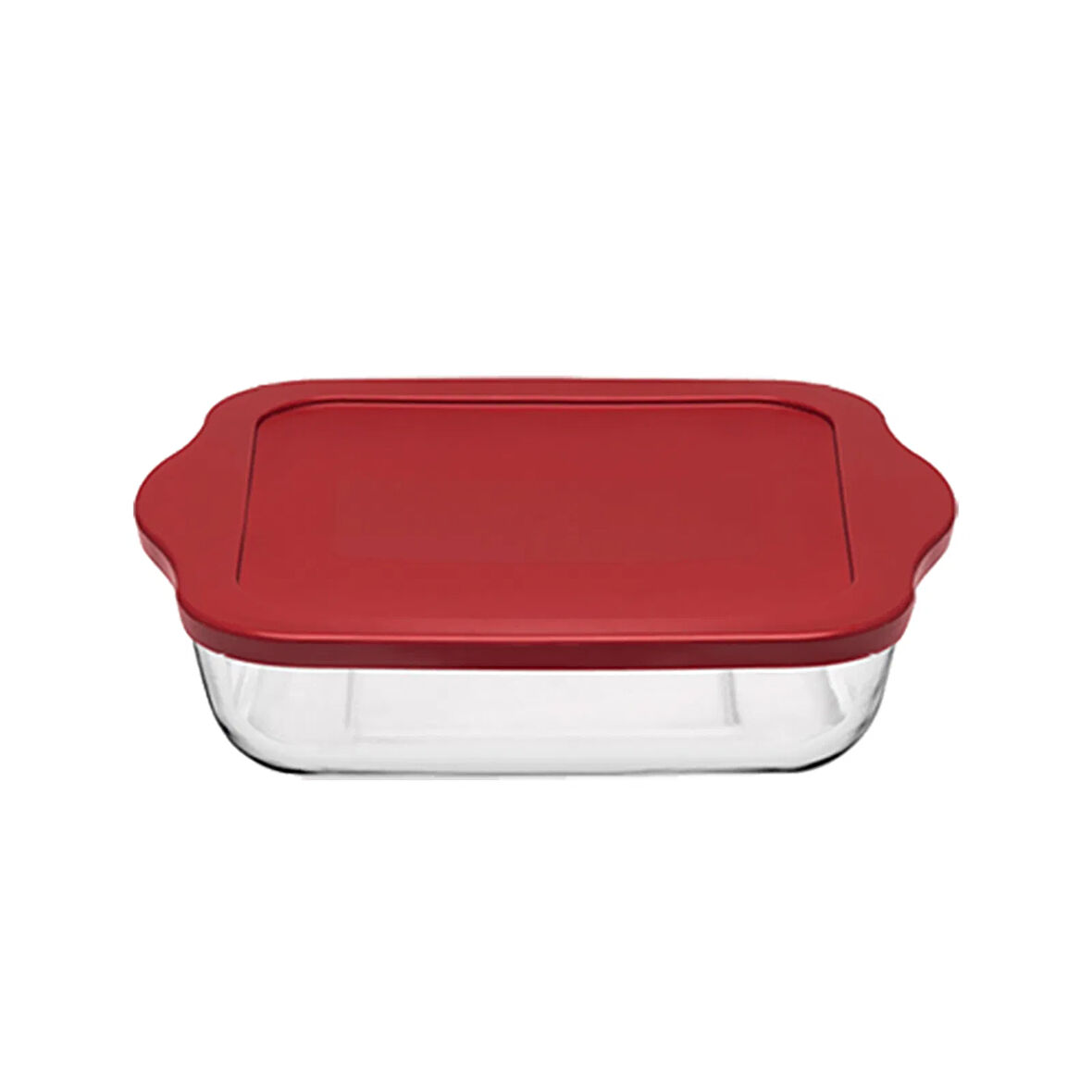 59034T00 Kapaklı Kare Borcam - 25x22 cm