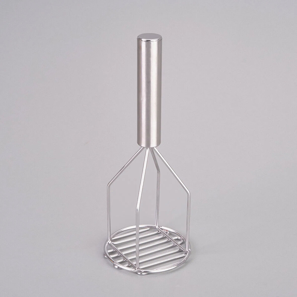 Çizgili Patates Ezici - Gri - 26 cm