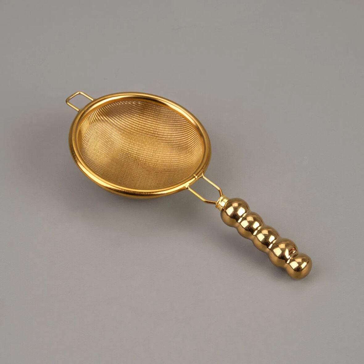 Çelik Çay Süzgeci - Gold
