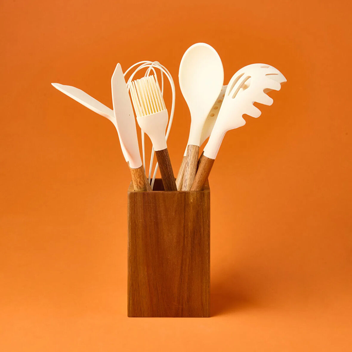 Cuddly 8'li Servis Seti - Krem / Kahverengi