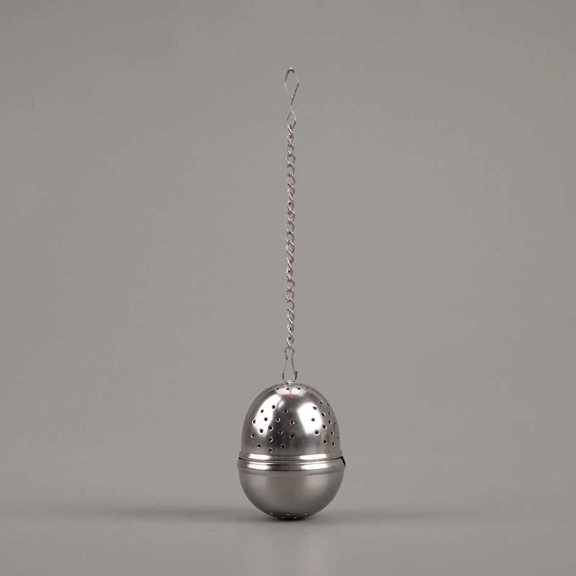 Silindir Bitki Çayı Süzgeci - Gri