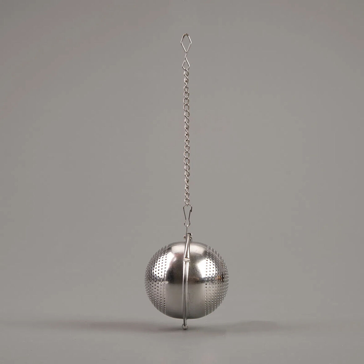 Yuvarlak Bitki Çayı Süzgeci - Gri