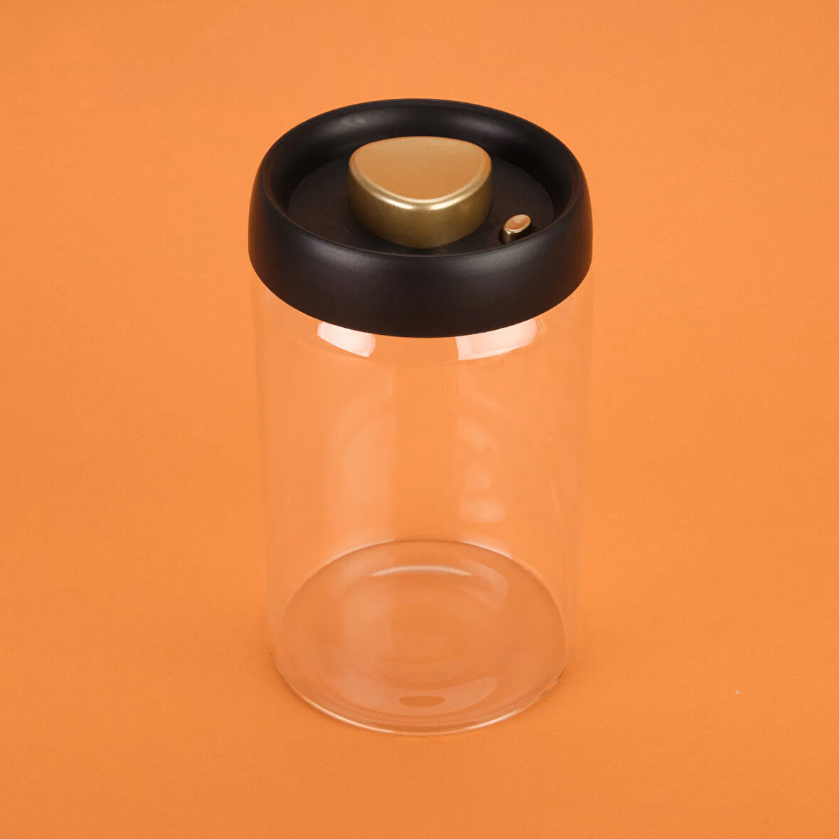 Frasco Vakumlu Saklama Kavanozu - Şeffaf / Siyah - 1,2 lt