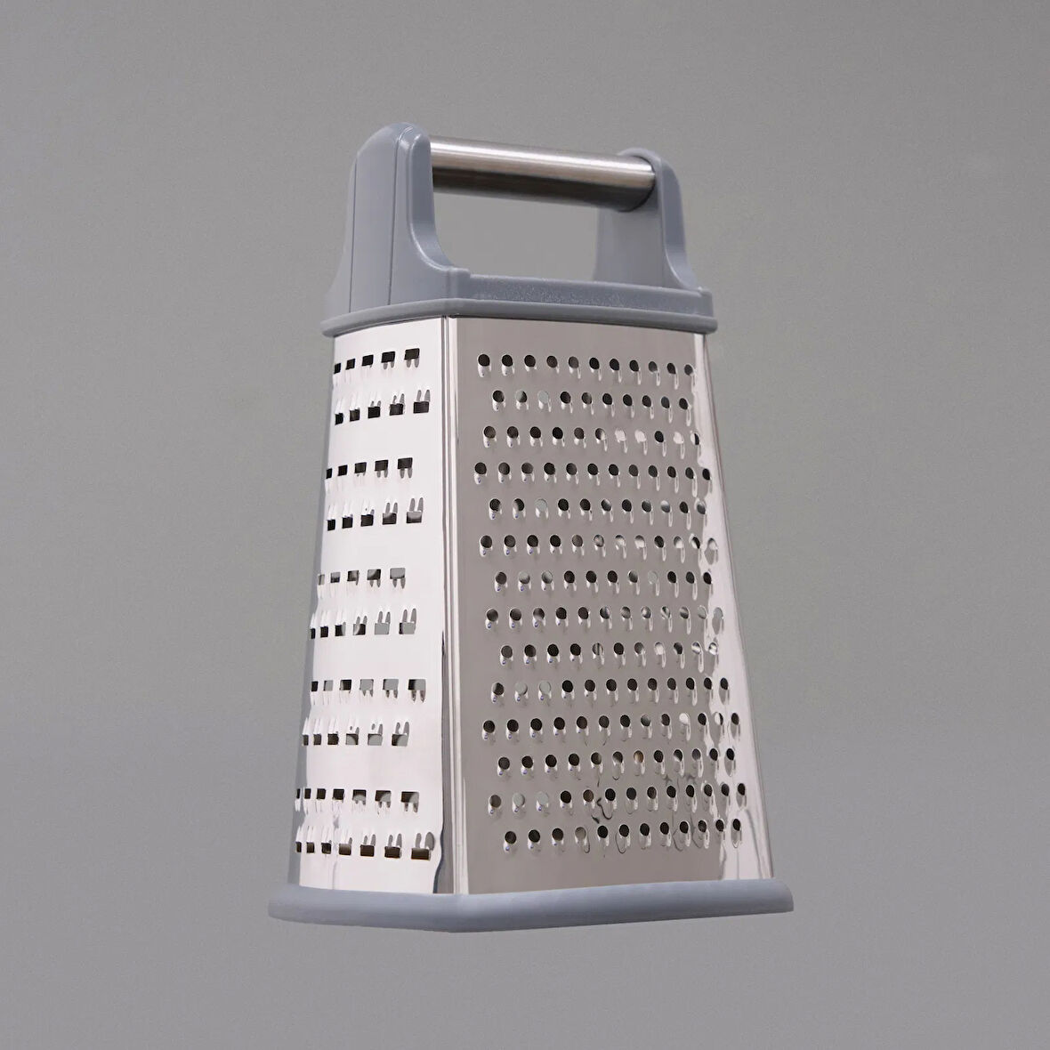 Amber Kare Rende - Gri - 12 cm