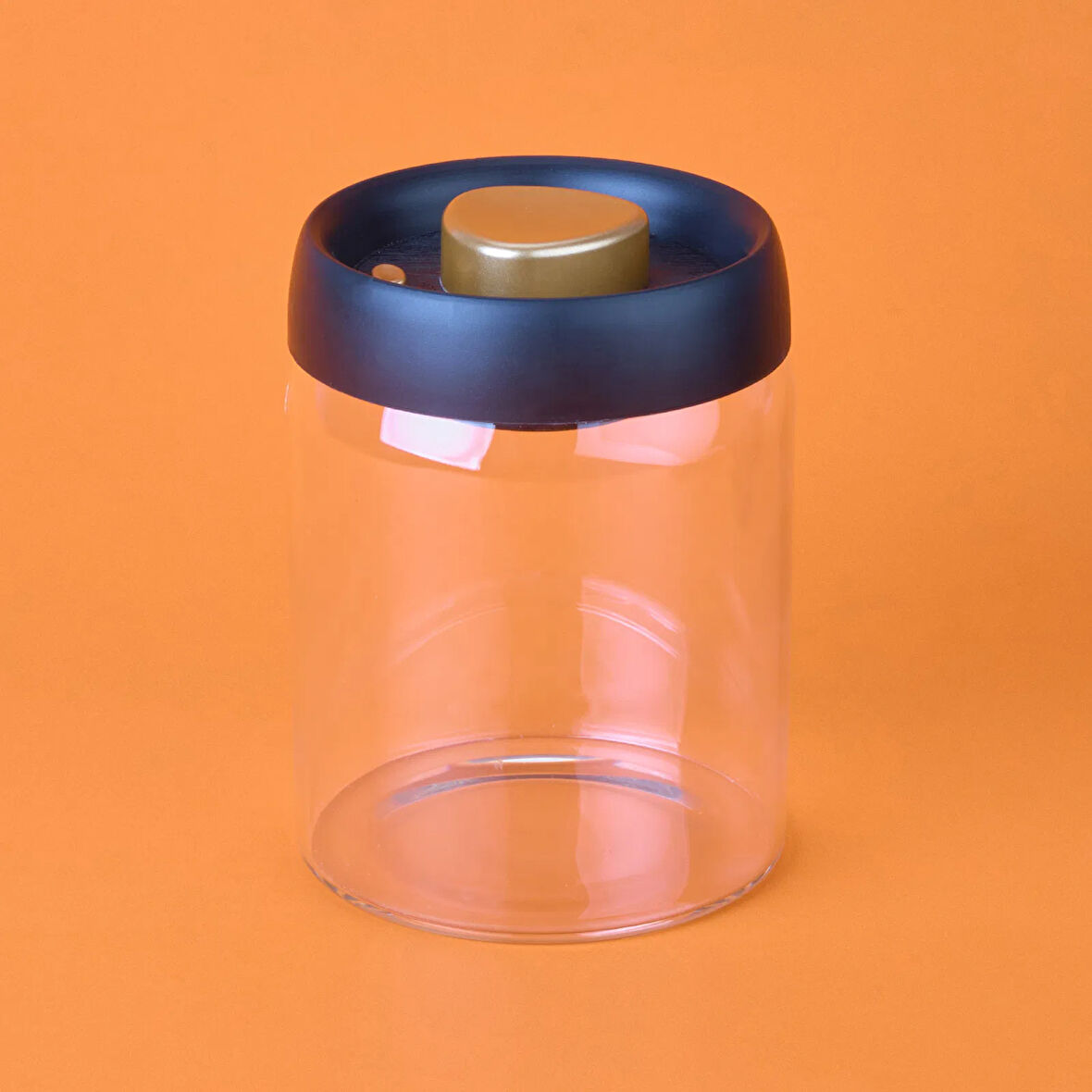 Frasco Vakumlu Saklama Kavanozu - Şeffaf / Siyah - 900 ml