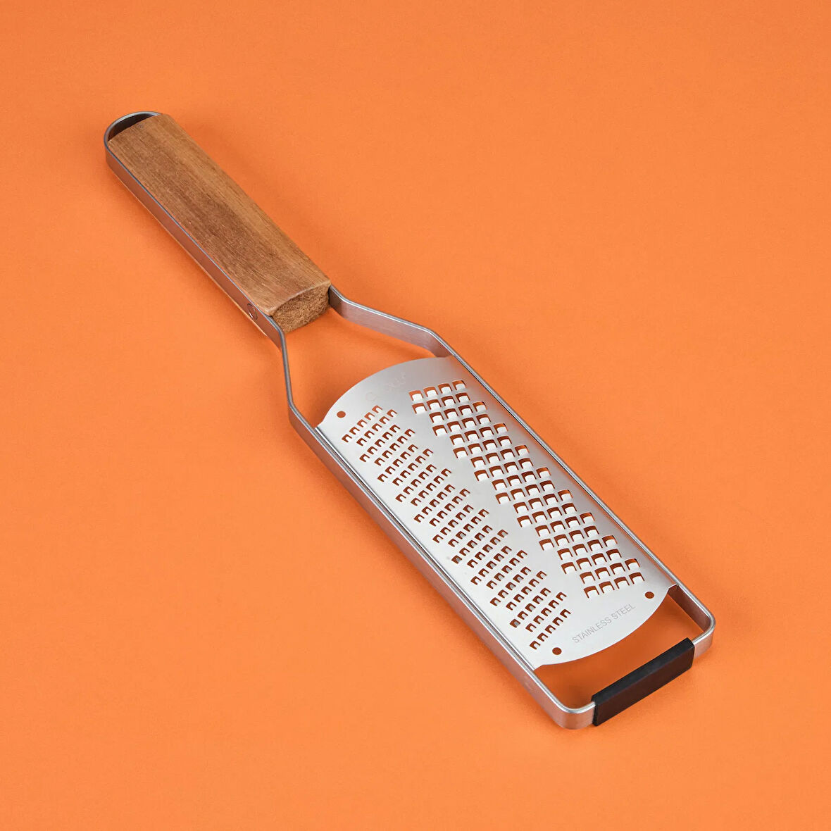 Ahşap Saplı Çizgili Bıçaklı El Rendesi - Açık Kahverengi / Gri