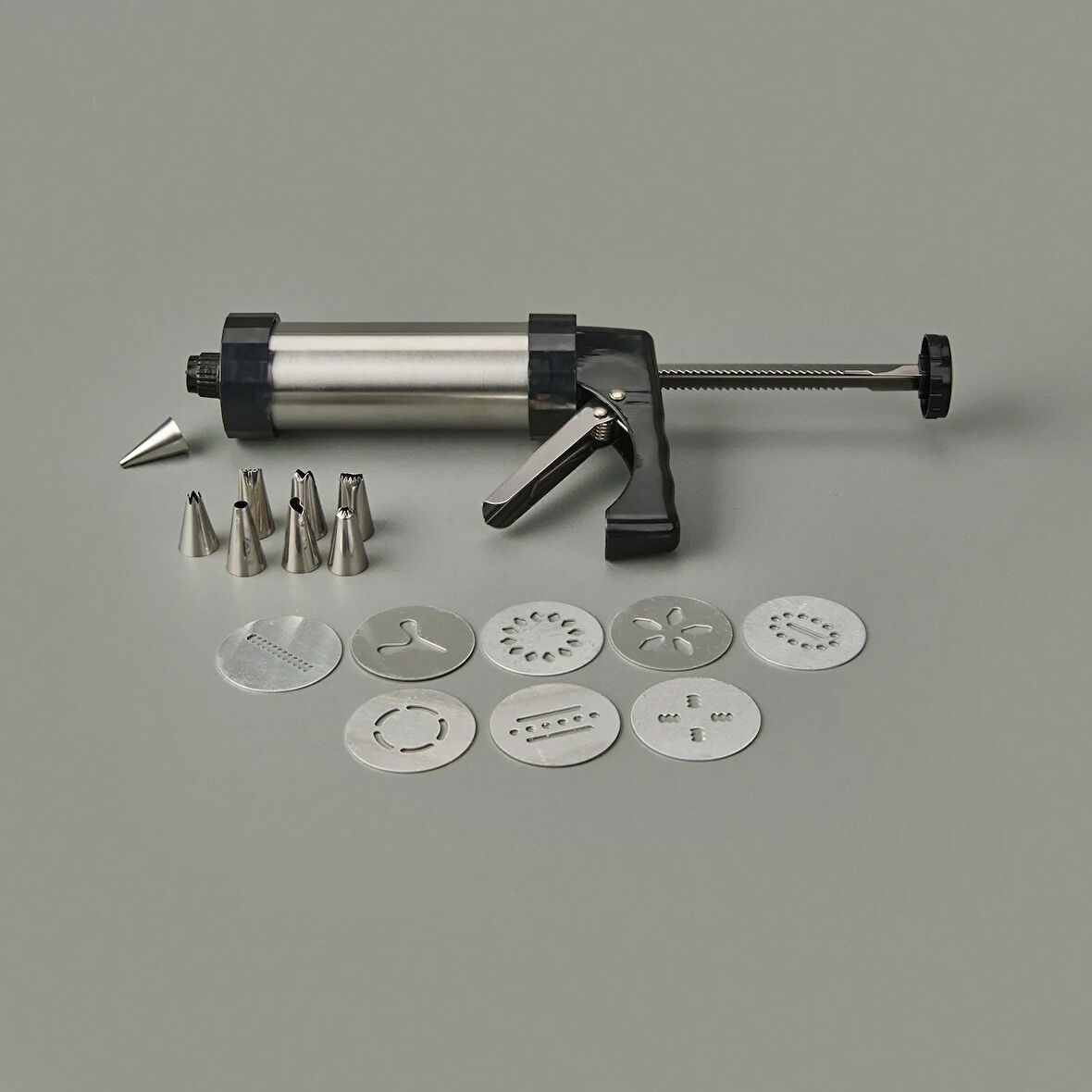 Houseware 17 Parça Kurabiye Şekillendirme Seti - Inox - 21x13 cm