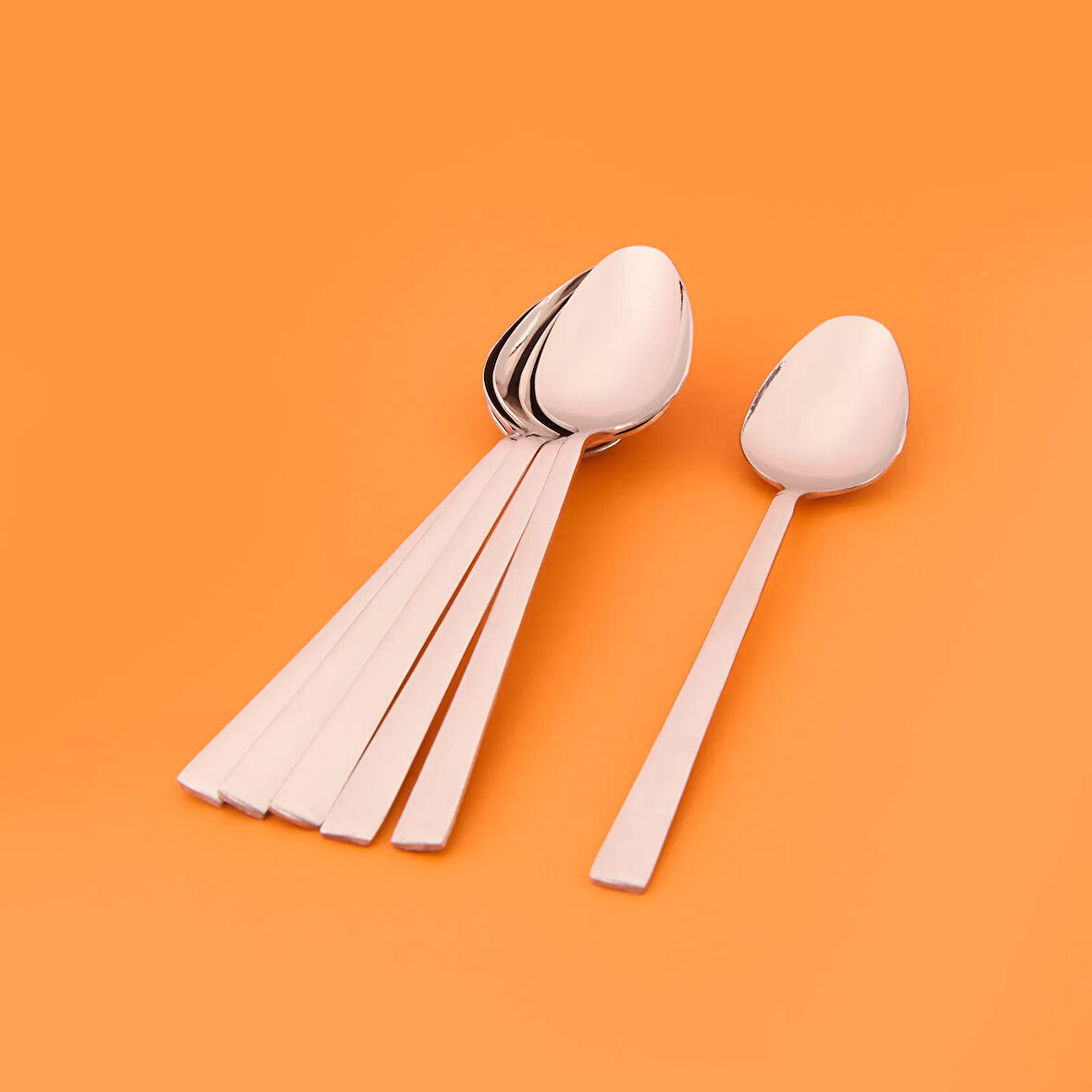 6'lı Tatlı Kaşığı - Gri