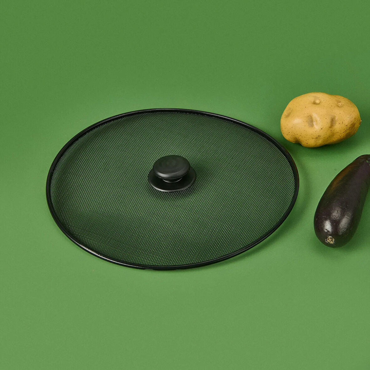 Merak Yağ Sıçratmaz - Siyah - 29 cm