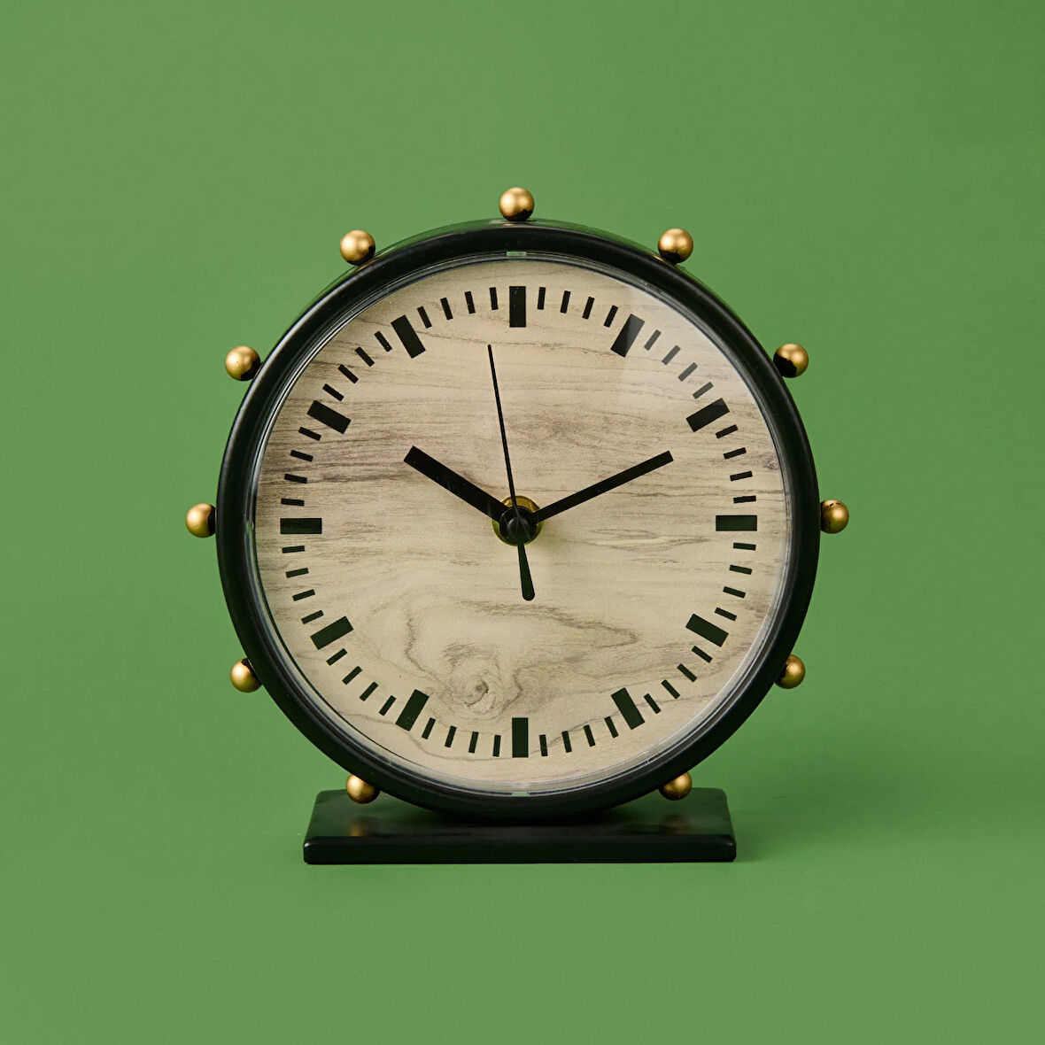 Deco Timon Masa Saati - Siyah - 18 cm