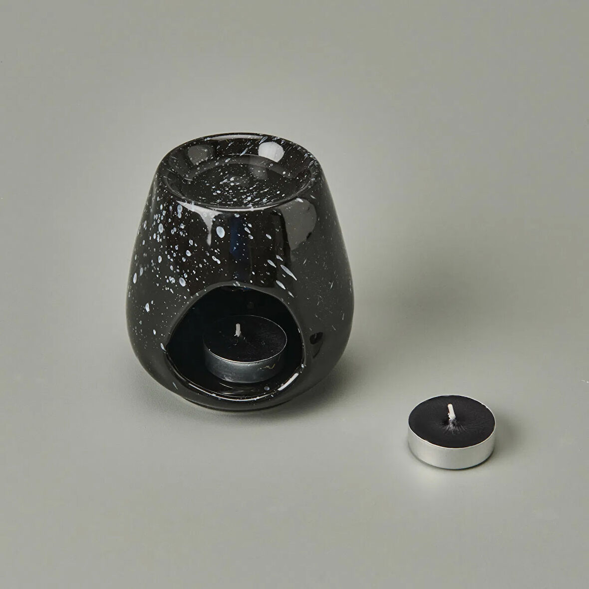 Deco Enyo Seramik Buhurdanlık - Siyah - 11 cm