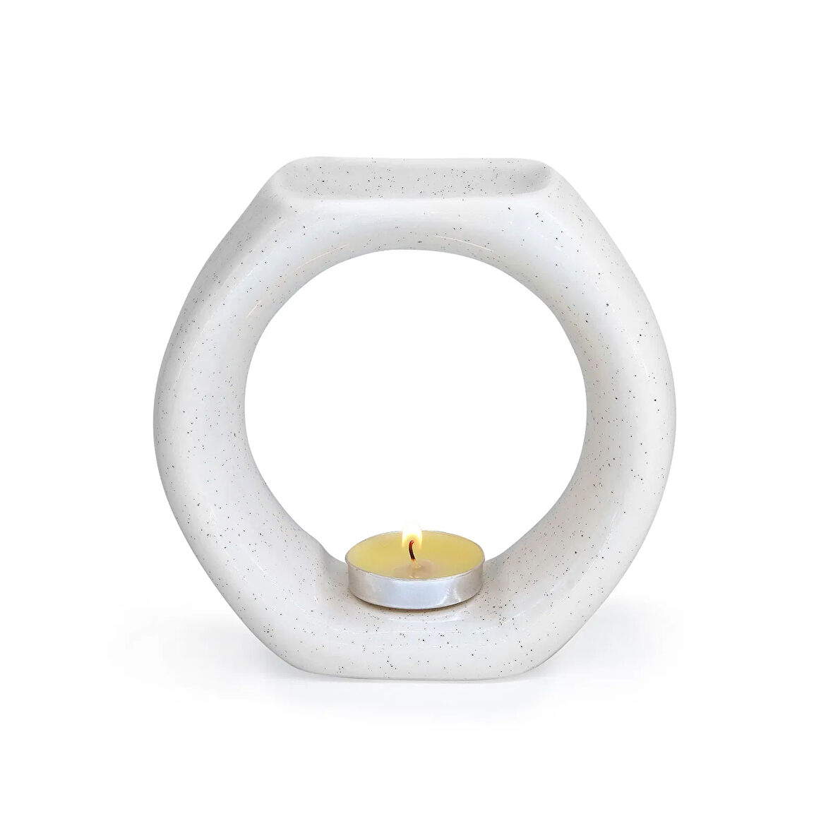 Deco Aisa Seramik Buhurdanlık - Krem - 12.5 cm