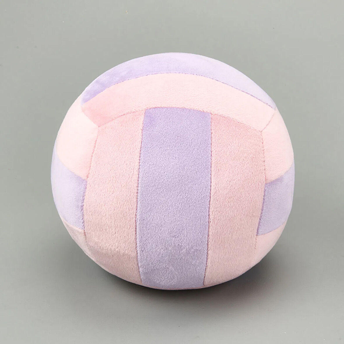 Soft Voleybol Topu Figürlü Yastık - Pembe / Eflatun - 20 cm