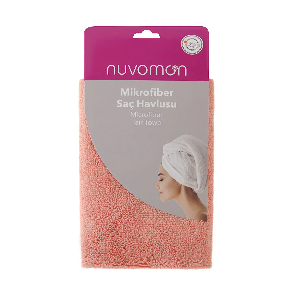 Mikrofiber Saç Havlusu - Asorti - 20x35x4 cm