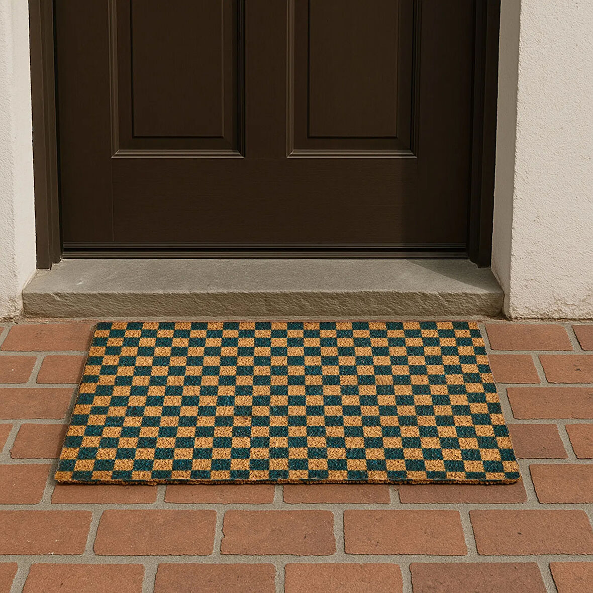 Home Koko Plaid Kapı Önü Paspası - Renkli - 40x60 cm