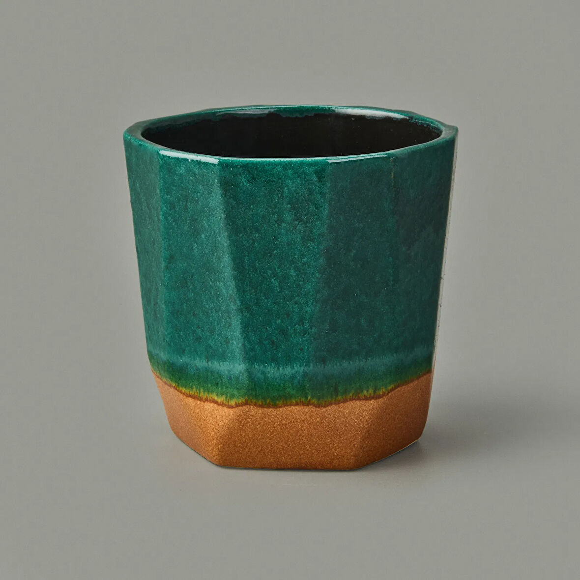 Living Seramik Saksı - Mavi - 13x12 cm