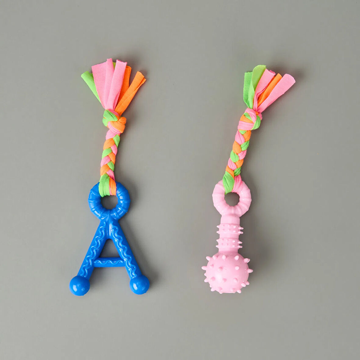 Halatlı Köpek Oyuncağı - Asorti - 21x7 cm