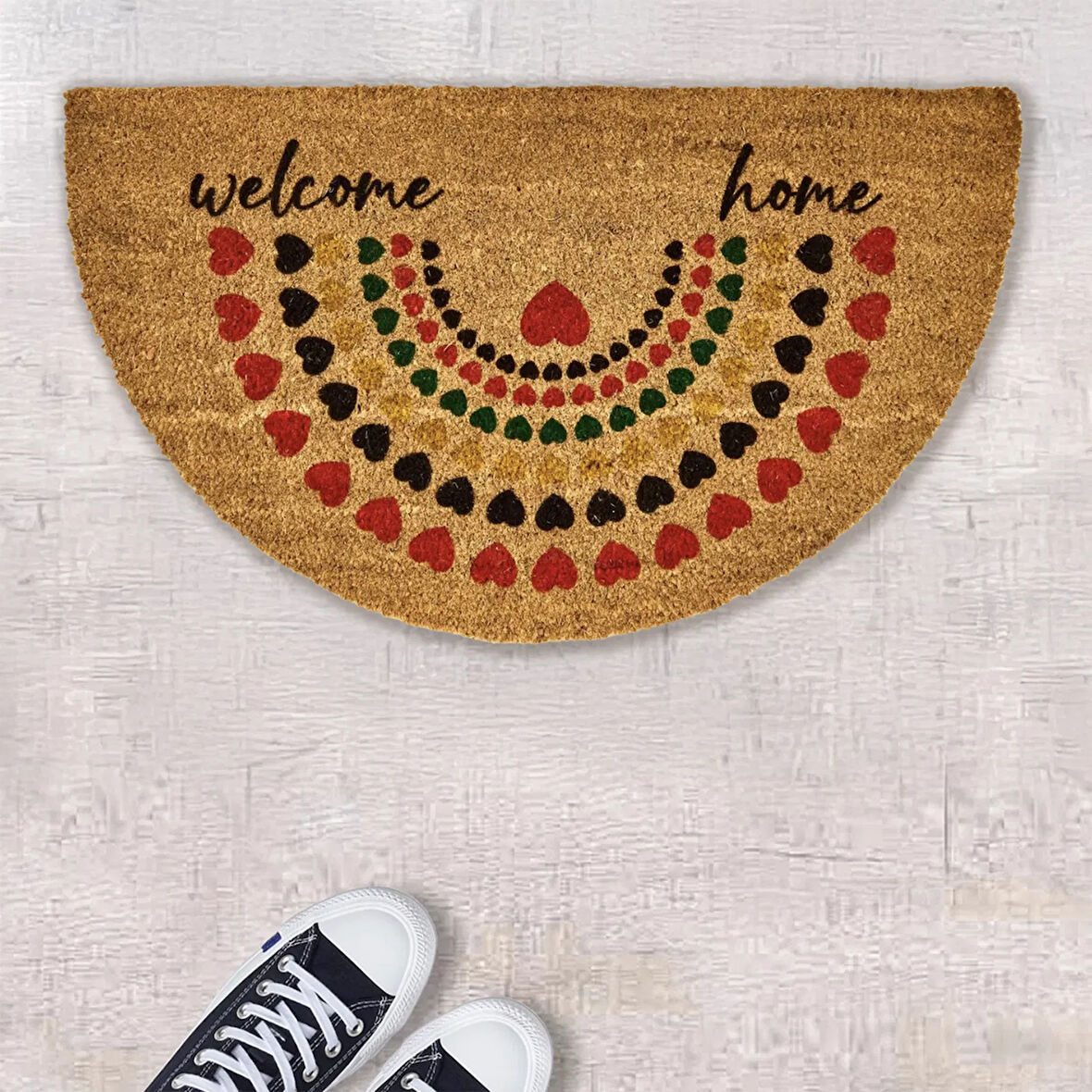 Home Sollen Koko Kapı Önü Paspası - Renkli - 45x75 cm