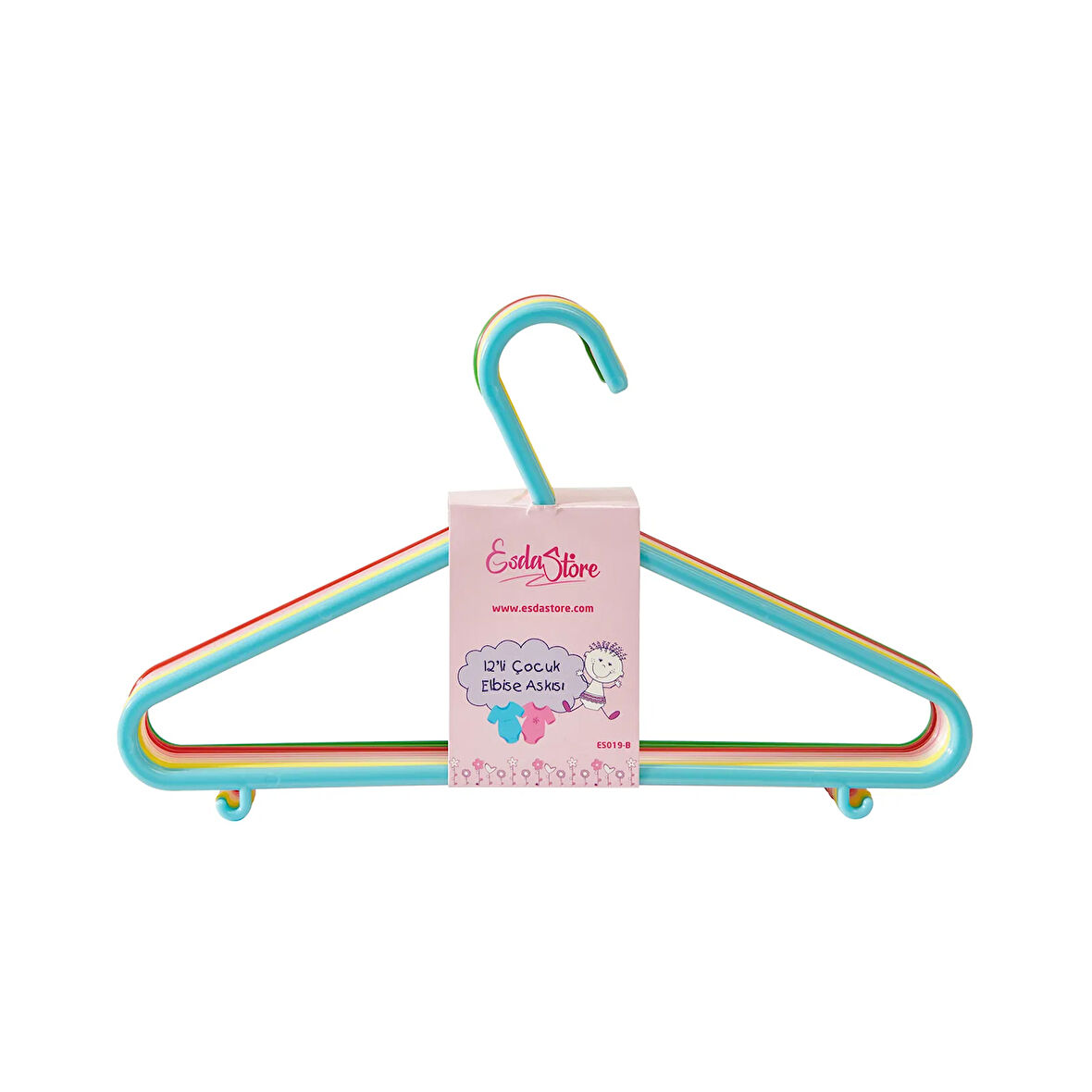 Store 12'li Çocuk Elbise Askısı