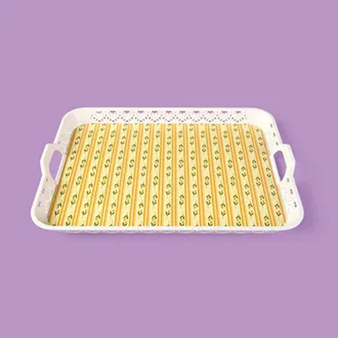 Kitchen Botanik Tepsi - Renkli - 41x31 cm